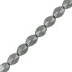 Czech Pinch beads kralen 5x3mm Crystal full chrome 00030/27400